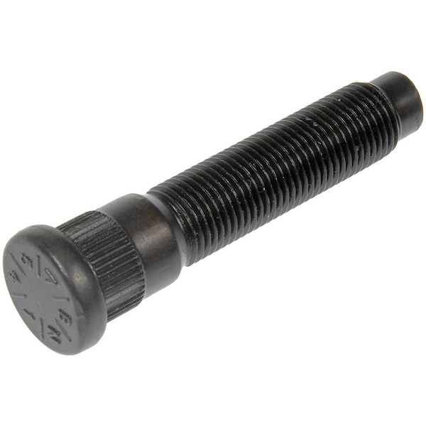 610-541 9/16-18 Serrated Wheel Stud - 0.682 In. Knurl, 2.9 In. Length